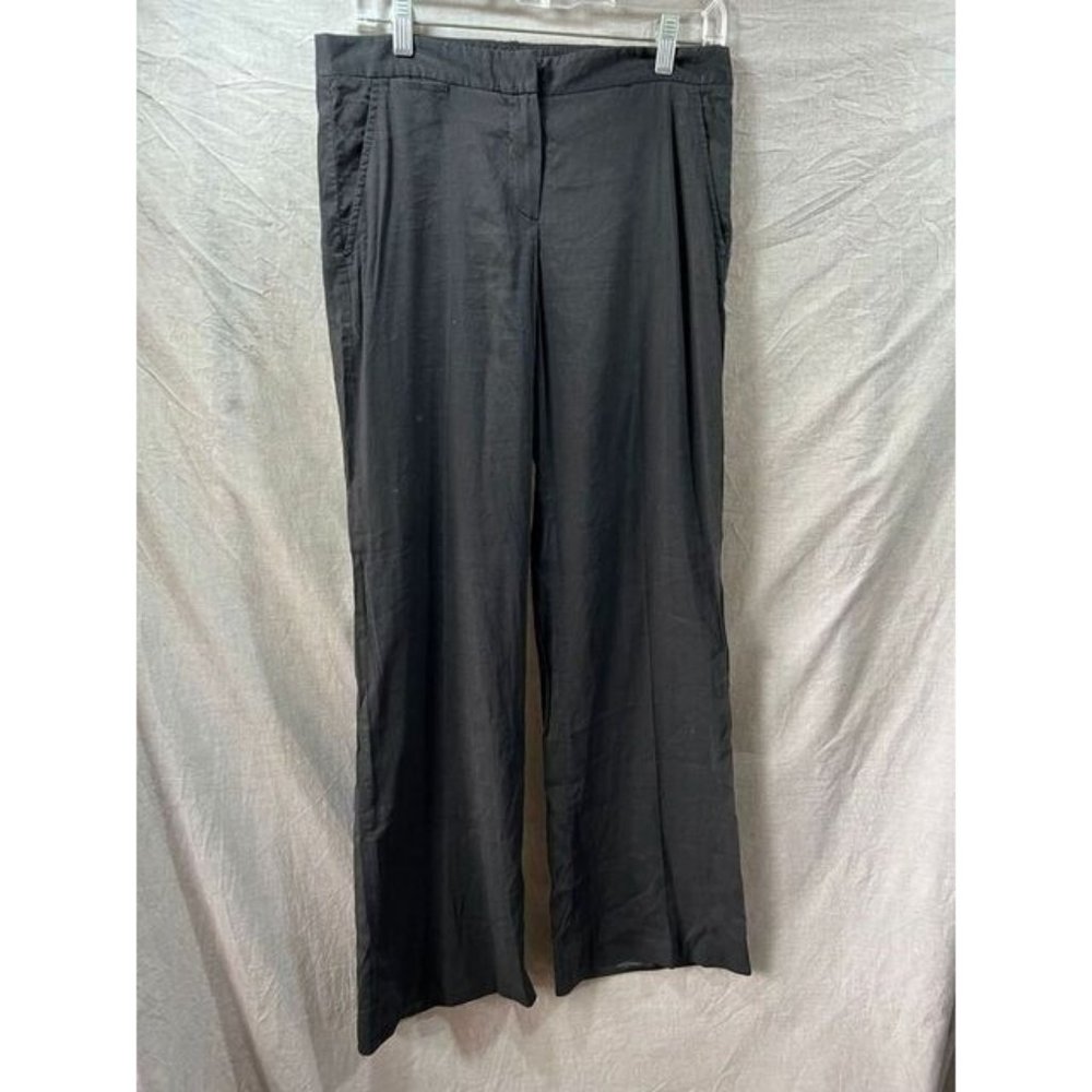 Theory Pants Womens 4 Black Chino Pocketed Casual Ladies 32x33.